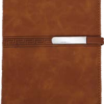 Brown Executive Corporate Diary with Pen Loop
