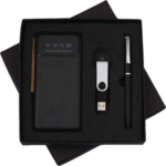 10000mAh Display Power Bank, Pen & Keychain Corporate Gift Set